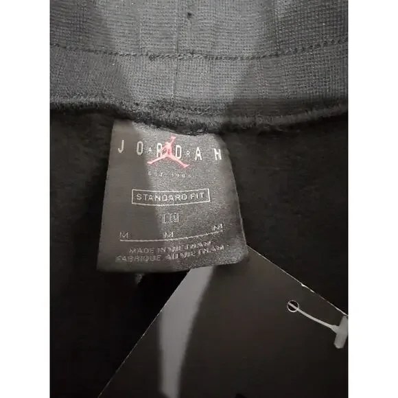 Nike Jordan Flight Fleece Shorts Black Medium NWT Jumpman Loose - Picture 5 of 7